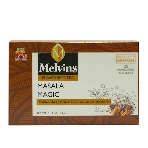 Melvins Masala Tea Bags 25&#39;S