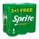 Sprite Lemon Lime Soda Drink Can - 300ml - 6 Pack