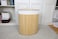 Orchid Bamboo Laundry Basket Bathroom &amp; Bedroom Laundry Bin, Removable Lining Laundry Hamper, with 100% Natural Bamboo Laundry Basket (Corner Bamboo Basket)