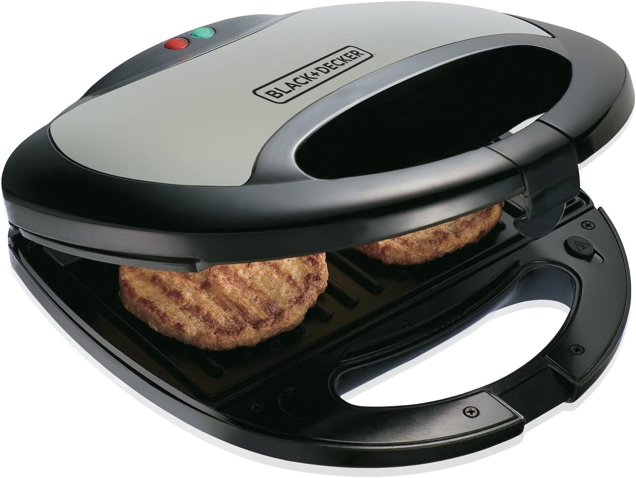 Black And Decker 2-Slot Sandwich Maker with Grill, Black - TS2080-B5