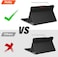 Ntech Keyboard Case For Samsung Galaxy Tab A7 10.4'' 2020 Model (Sm-T500/T505/T507), Slim Lightweight Stand Cover With Magnetically Detachable Wireless Bluetooth Keyboard, Black
