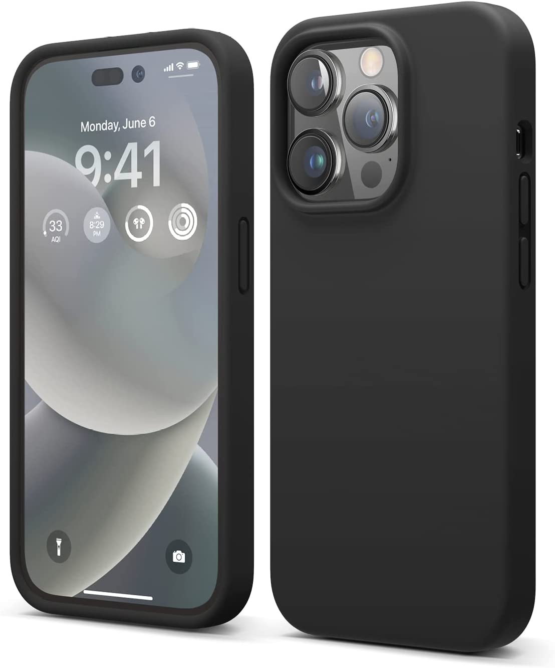 Elago Silicone for iPhone 14 Pro case cover - Black