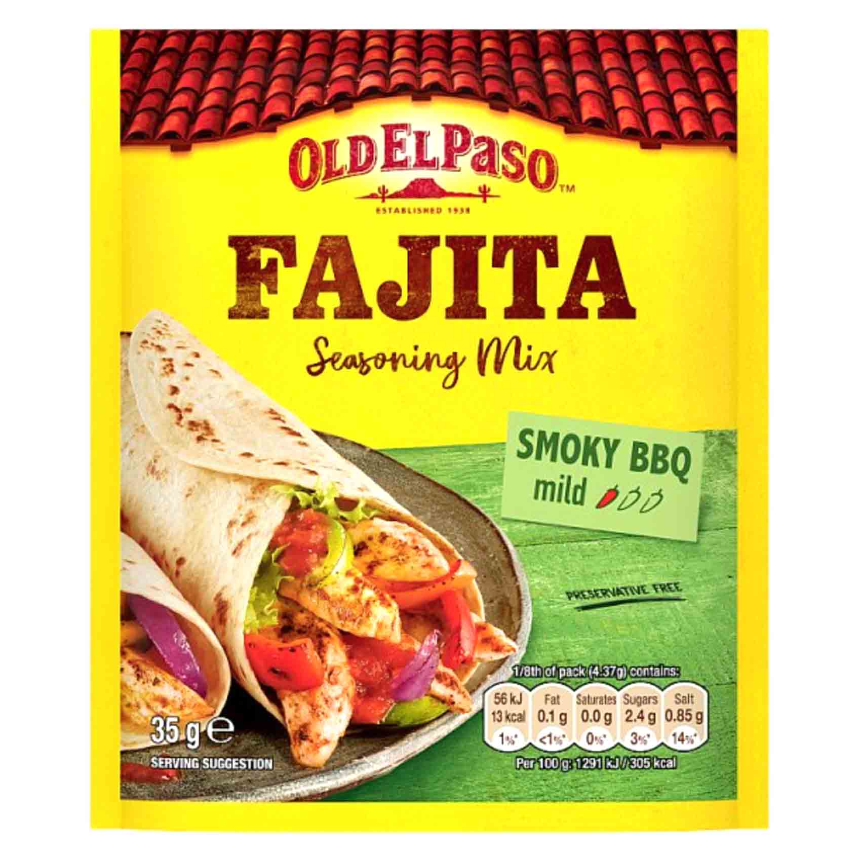 Old elpaso fajita spice mix 35 g