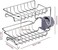 Yunfeng Stainless Steel Kitchen Faucet Shelf Sink Caddy Sponge Holder Drain Storage Rack Adjustable Stand Bathing Soap Brush Hanging Rack (B)