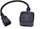 DKURVE PDU/UPS Power Extension Cable,Quality UPS Power Cable IEC320 C14 Male Plug to UK 13A Female Socket 30CM