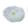 Grizzly Velor Plush Round Bed Sky Blue Large - 71 x 20cm
