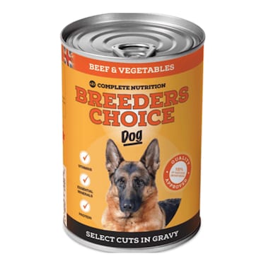 Breeders Choice Beef And Vegetables In Gravy Dog Food 400g