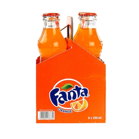 Fanta Orange Non-Returnable Bottle 250ml Pack of 6