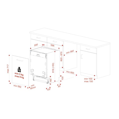 TEKA DFI 46700 Fully integrated dishwasher A++ with Extra Drying function