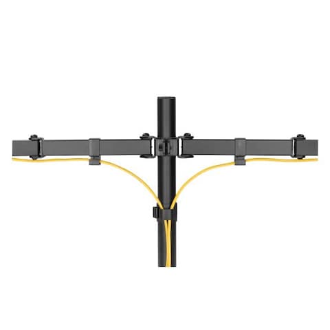 STARGOLD Dual Arm Heavy Duty Ultra Wide LCD/LED 17-32 Inch Monitor Desk Mount Adjustable Telescoping Arms Fits 2 Screens
