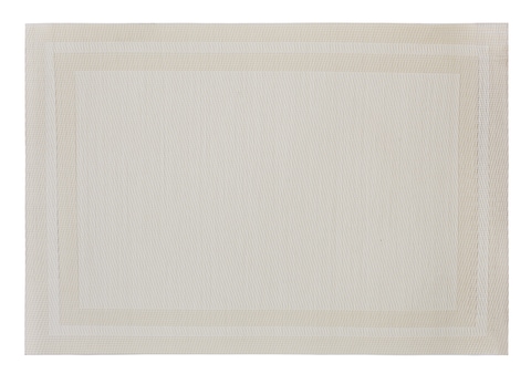 مفرش طاولة طعام من الفينيل PP-TSL-PNK-207 - أبيض فاتح 30 × 45 سم