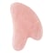 Generic-Natural Rose Quartz Stone Guasha Facial Face Neck Body Gua Sha Board Massager