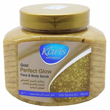 Karis Naturals Gold Perfect Glow Face And Body Scrub 600ml