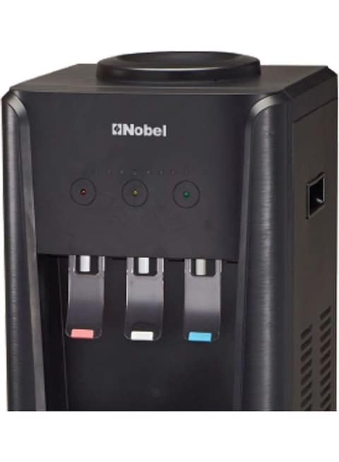 Nobel 3 Tap Top Load Water Dispenser, Black And Silver, NWD1607