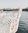 Multipurpose Storage White Cotton Basket 23x15cm