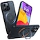 TORRAS 360&deg;Rotatable Ring Designed For iPhone 15 Pro Case, Compatible With MagSafe Case With Stand Translucent Slim Protective Ring Holder Military Grade Shockproof Cover, Black