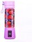 Generic Portable USB Mini Electric Fruit Juicer Blender Cup, 380ml - Purple