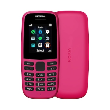 نوكيا 105 ثنائي الشريحة - 512 ميجابايت/4 ميجابايت - وردي