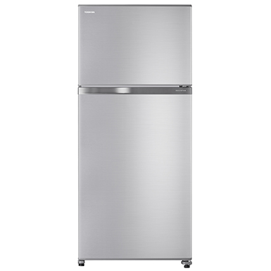 Toshiba - Invertor Refrigertor 2 Door With Glass Shelf 608 Ltrs Net Silver