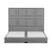 In House Berlin Linen Bed Frame - Queen - 200x150cm - Light Gray