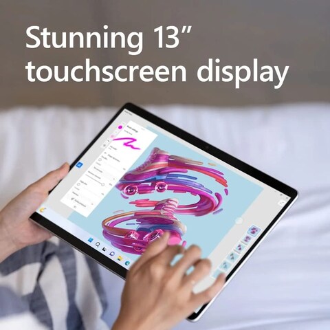 Microsoft Surface Pro 9 2 In 1 Tablet, Intel Core i7-1255U, 16GB RAM, 512GB SSD, 13-inch PixelSense Flow Touch Display, Windows 11 Pro, Platinum, QIY-00007