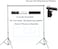 Coopic 2X3m (6.5X10) Ft Adjustable Photography Background Frame Stand Backdrop Support System Studio Lighting Tripod Stand Canvas Muslin Paper Projector Screen Kit/4X Clamp/2X Sand Bag/Carry Bag