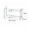 Zenments, 2-Tier Adjustable Under-Sink Space Saving Rack, Chrome, 49.5-74.5Wx27Dx38Hcm, HTC-ZEN-264