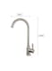 Generic Single Lever Sink Taps With 360 Degree Flexible Spout High Arc Kitchen Faucet Stainless Steel Hot And Cold
