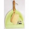 Home Pro Go Green Bamboo Dustpan With Brush Set Multicolour