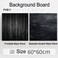 Promage Double-Sided PVC 2 In 1 Photography Background Board, Tabletop Backdrop Food, Jewelry Cosmetics, Makeup, Small Product Props, Professional Photo Studio Black Wood/Scratch Black Wood PM-PVB11