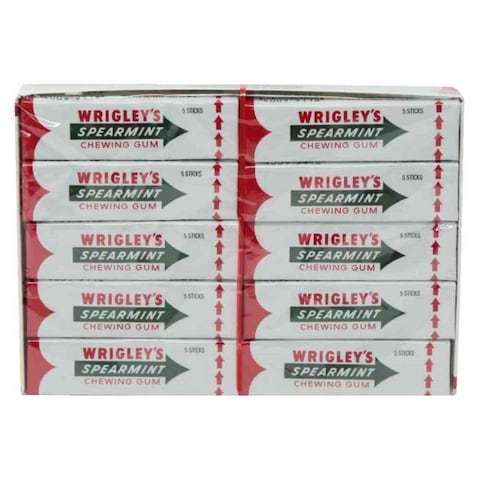 Wrigley&#39;s Chewing Gum Spearmint 13g x Pack of 20