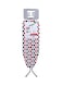 Delcasa Portable Foldable Turkey Ironing Board With Heat Resistant Cover And Steam Iron Rest, Red/White/Grey, 112X34cm