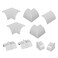 D-Line Cable Duct Accessory Multipack 22mm X 22mm White