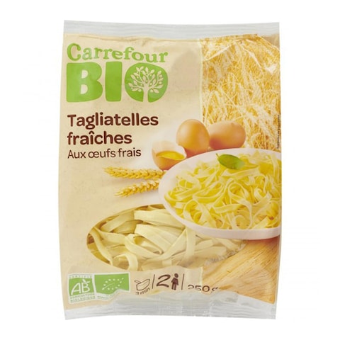 Buy Carrefour Bio Fresh Pasta 250g in Saudi Arabia