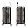 Eminent Hard Case Travel Bag Cabin Luggage Trolley Polycarbonate Lightweight Suitcase 4 Quiet Double Spinner Wheels With Tsa Lock KJ97 Gold Grey
