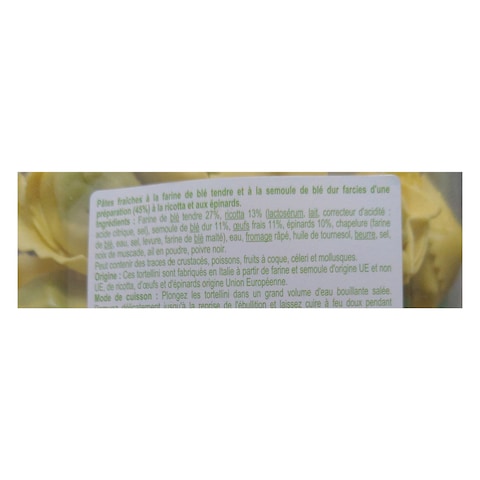 Carrefour Ricotta Spinach Tortellini Pasta 300g