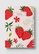 Lowha Spiral Notebook With 60 Sheets And Hard Paper Covers With Strawberry Vector Design, For Jotting Notes And Reminders, For Work, University, School