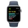 Apple Watch SE GPS 44mm Silver Aluminium Storm Blue Sport Band Medium/Large