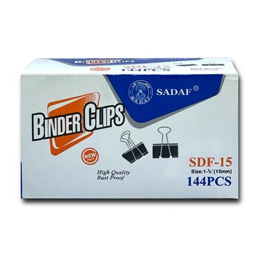 Buy BINDER CLIPS HIGH QUALITY RUST PROOF 15MM 12PIECES IN A PACKET,12 ...