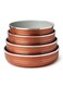 Dessini 4-Piece Bakeware Pan Set Brown Pan 1 (1X24), Pan 2 (1X26), Pan 3 (1X28), Pan 4 (1X30)Cm