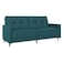 In House Leen 2 In 1 Sofabed Velvet Upholstered - Dark Turquoise