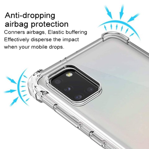 Protective Soft Transparent Silicone Case Cover For Samsung A31