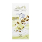 Buy Lindt Swiss White Chocolate With Almond Brittle 100g in UAE