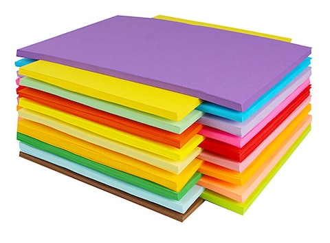 Lavish A4 Double Sided Color Paper Color, 100 &amp; 250 Sheets Pack, For Art &amp; Craft, Decoration, Copy Printing Assorted Color