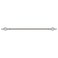 Roman Adjustable Curtain Rod, 110-200 cm, silver, Metal Single Rod Window Treatment Rod Drapery Rod