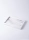 1CHASE&reg; Rectangular Natural White Marble Stone Decorative Trinket Vanity Serving Tray For Kitchen Counter, Jewelry Organizer, Bathroom, Hallway, Dining Area And Bedrooms 30x20x3 CM