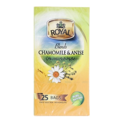 Buy Royal Herbs Blends Chamomile and Anised 25 Tea Bags in Kuwait