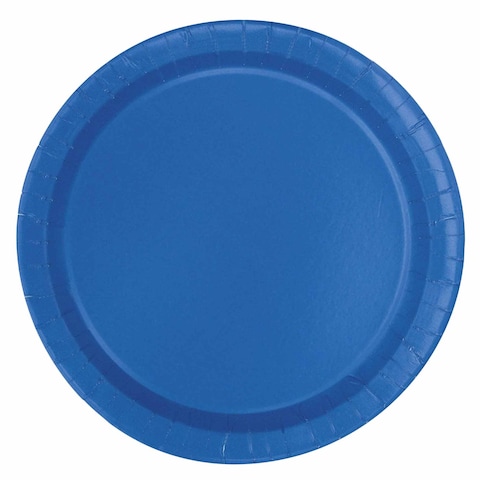 Small Paper Plates Royal Blue