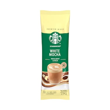 Starbucks White Mocha Indulgent &amp; Rich Premium Instant Coffee Mix 24gr