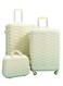 Morano 4-Piece Luggage Trolley Set Beige